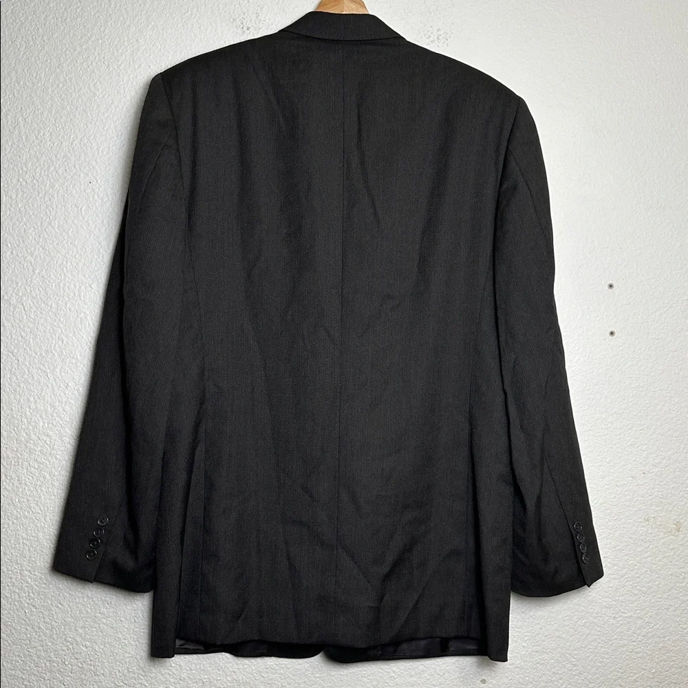 Canali Pure Wool Gray Suit Blazer Jacket Mens Size 56R US 46R‎ Work Business